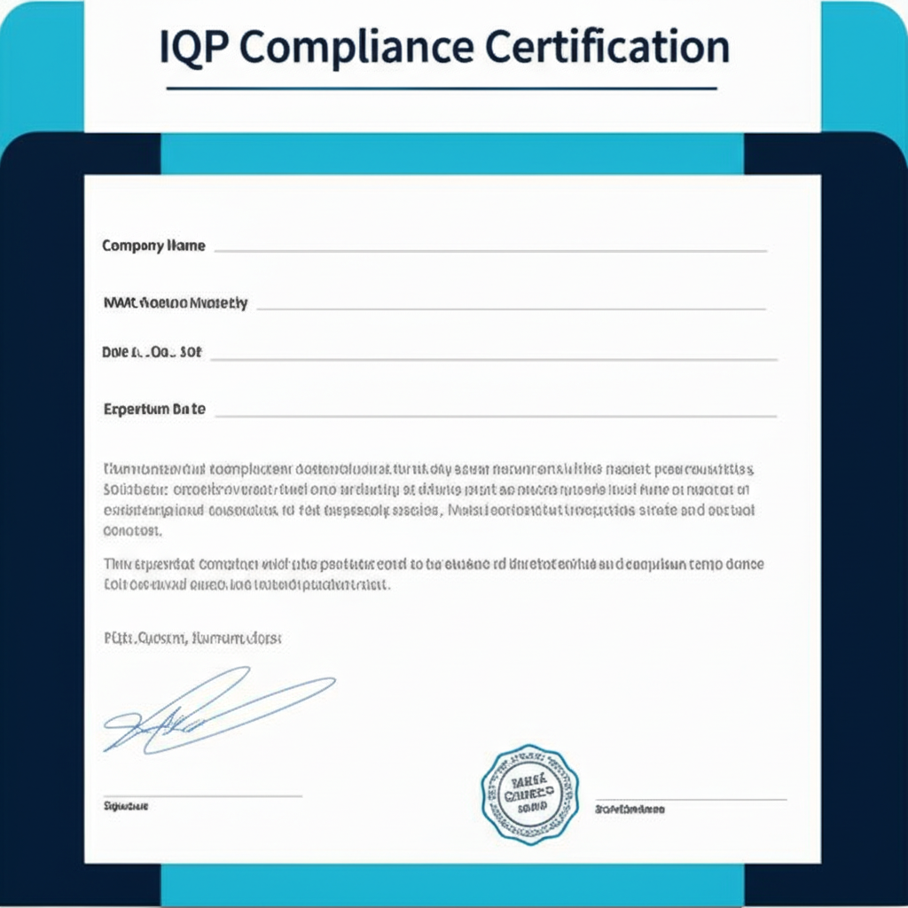 IQP Compliance Certification